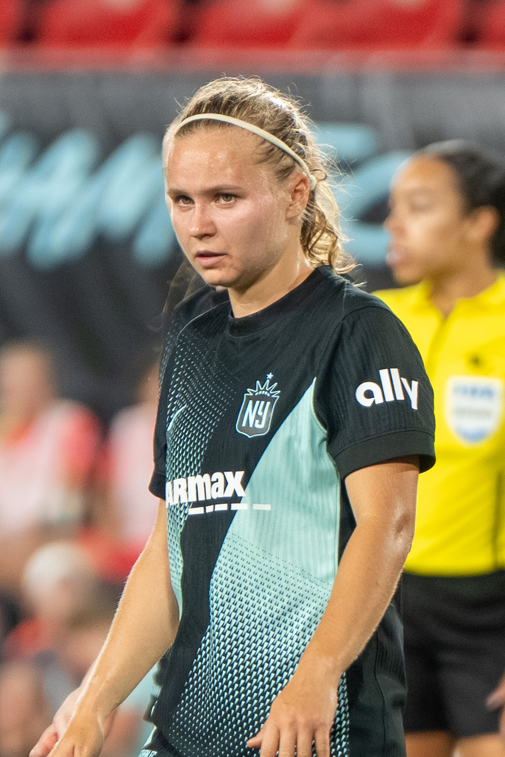 Josefine Hasbo during Gotham FC vs Portland Thorns FC on 26 Sep 2025