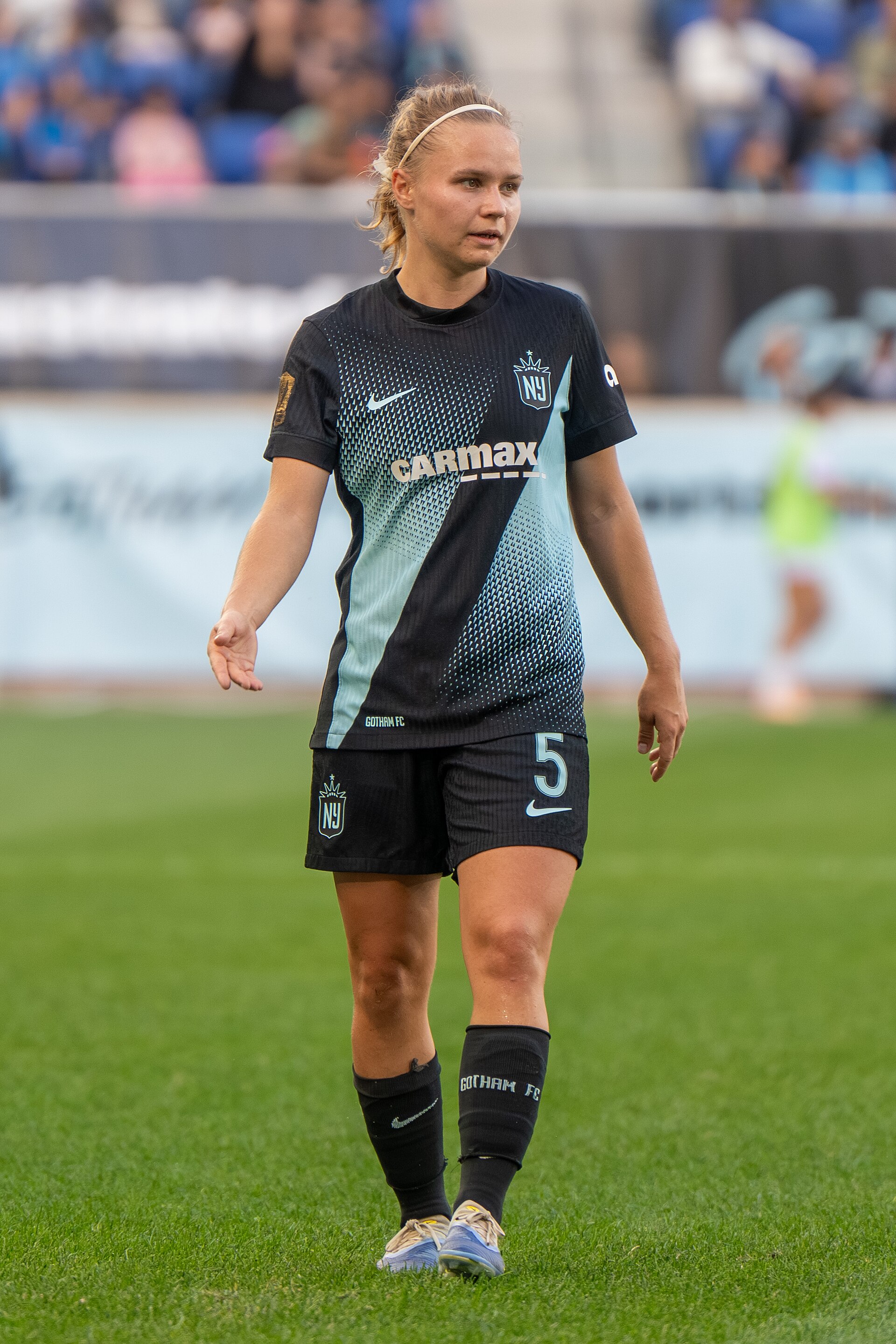 Josefine Hasbo during Gotham FC vs Racing Louisville on Oct 19, 2025