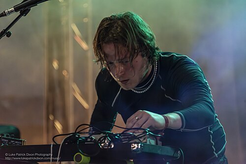 Josh Baxter of PVA performing at End of the Road, Dorset, England 2nd September 2023