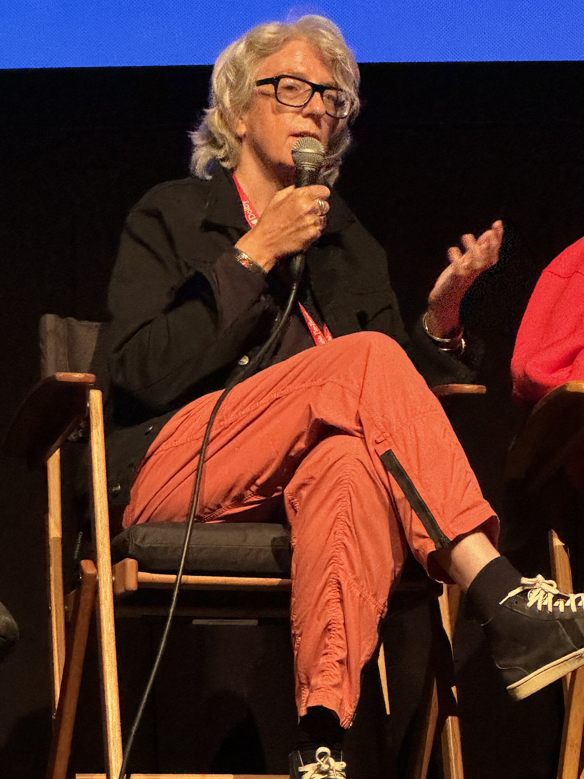 Joslyn Barnes, producer and screenwriter, at the 2024 Telluride Film Festival at a Q&A after a screening of the movie, Nickel Boys.