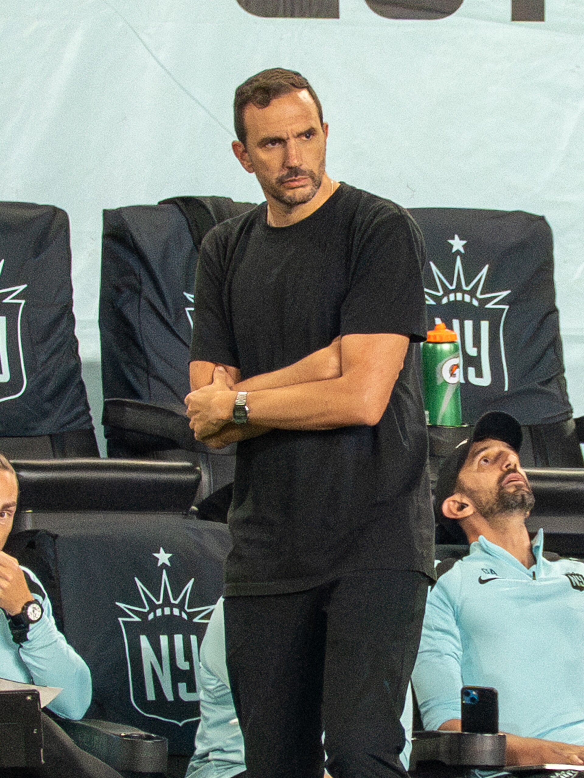 Juan Carlos Amorós during Gotham FC vs San Diego Wave on 5.16.25