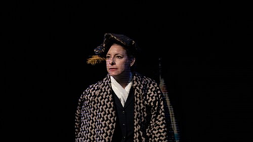 Julia Vanderveen at the 2024 Edinburgh Festival Fringe for My Grandmother’s Eyepatch