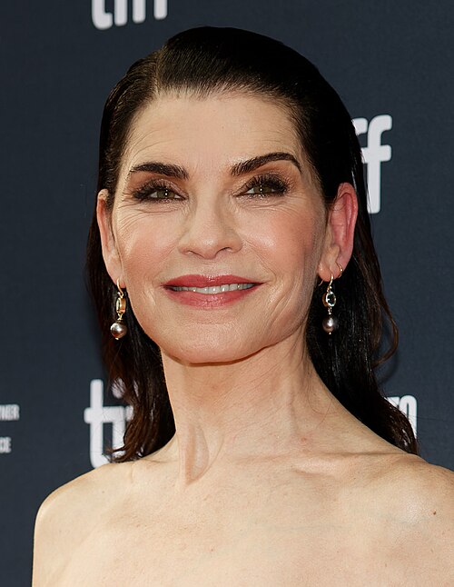 Julianna Margulies at the 2024 Toronto International Film Festival (TIFF) for the movie Millers In Marriage.