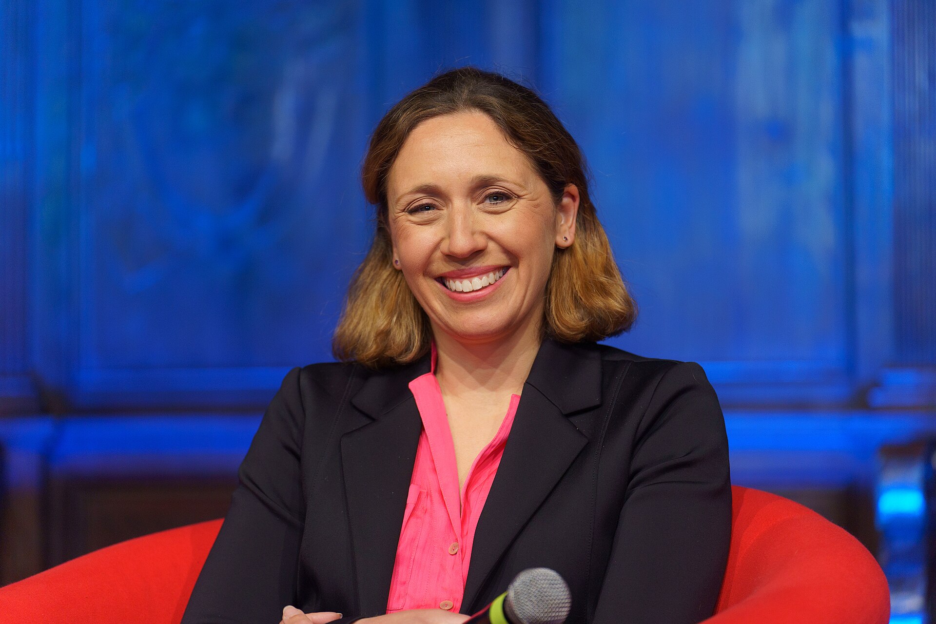 Julie Pace, Executive Editor of The Associated Press, speaking at the International Journalism Festival 2024 in Perugia, Italy on a panel called AI Showcase.
