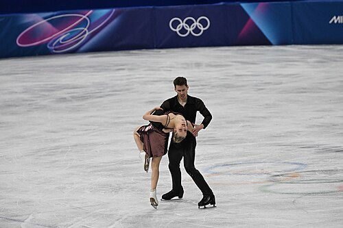 MILAN, ITALY - 09 FEBRUARY 2026: Juulia Turkkila and Matthias Versluis of Finland compete during the Figureskating ice dance rhythm dance at the Olympic Winter Games Milano Cortina 2026 Milano Ice Skating Arena on February 09, 2026 in Milan, Italy