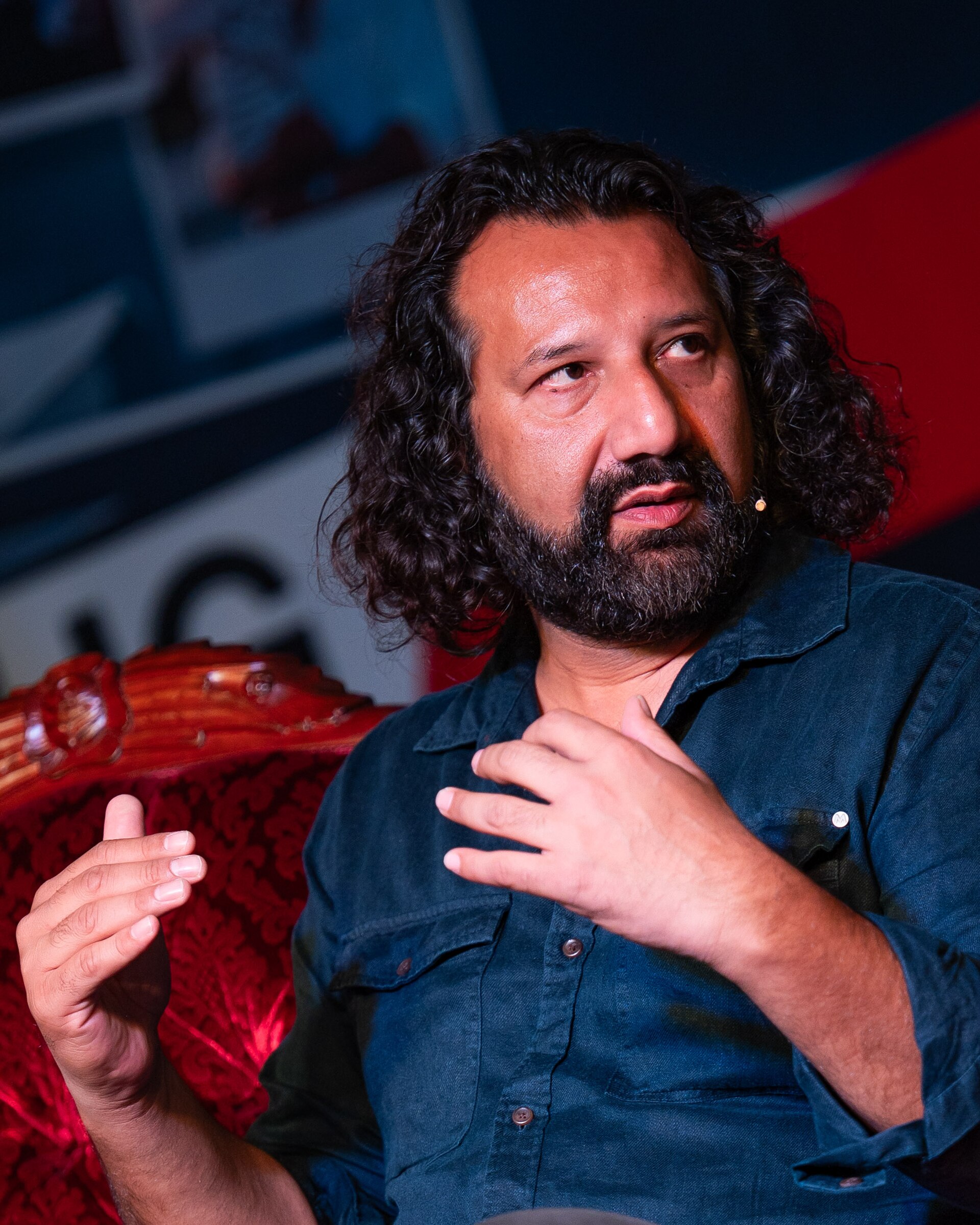 Kadafi Zaman at the True Crime festival in Arendal, Norway, 2025