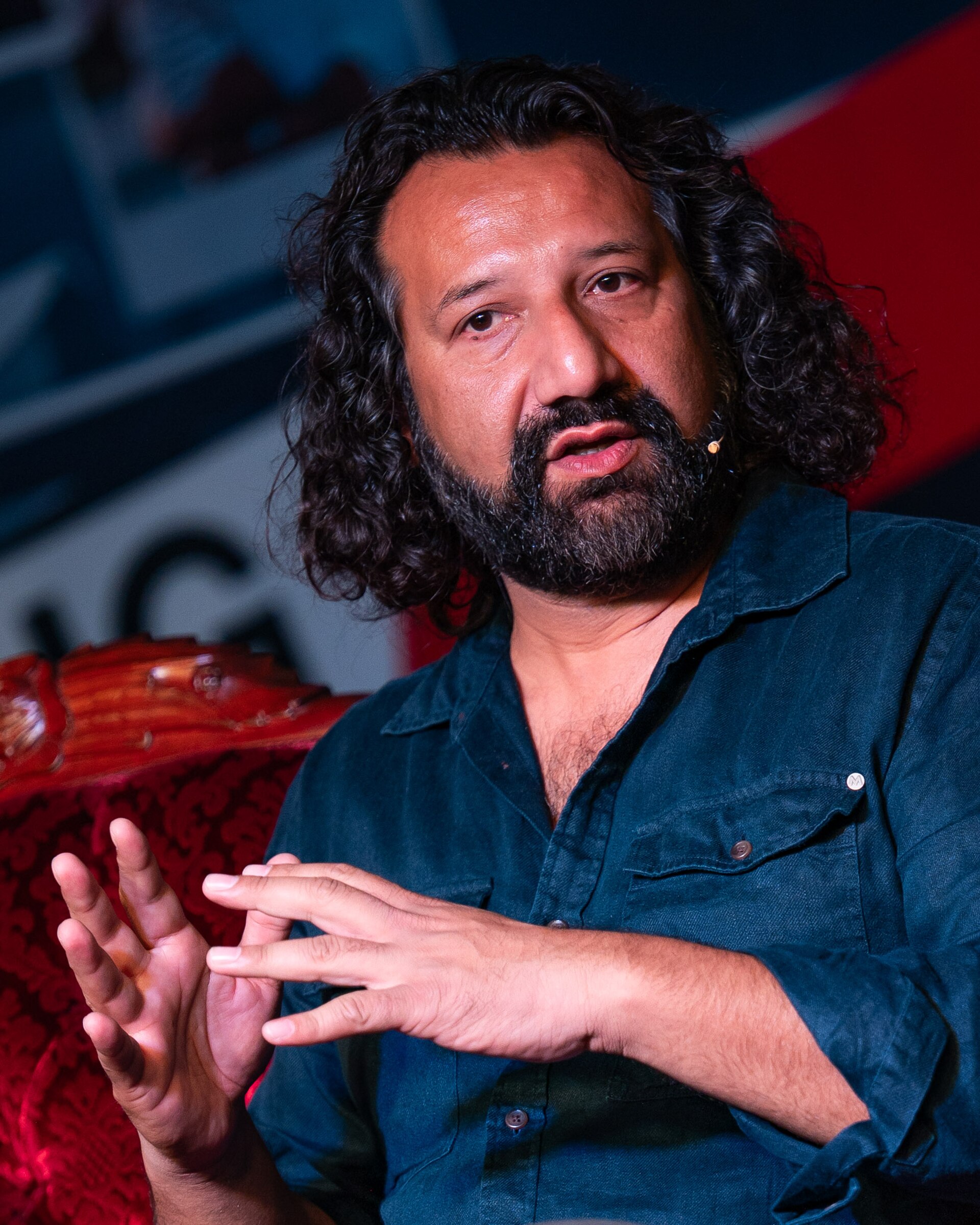 Kadafi Zaman at the True Crime festival in Arendal, Norway, 2025