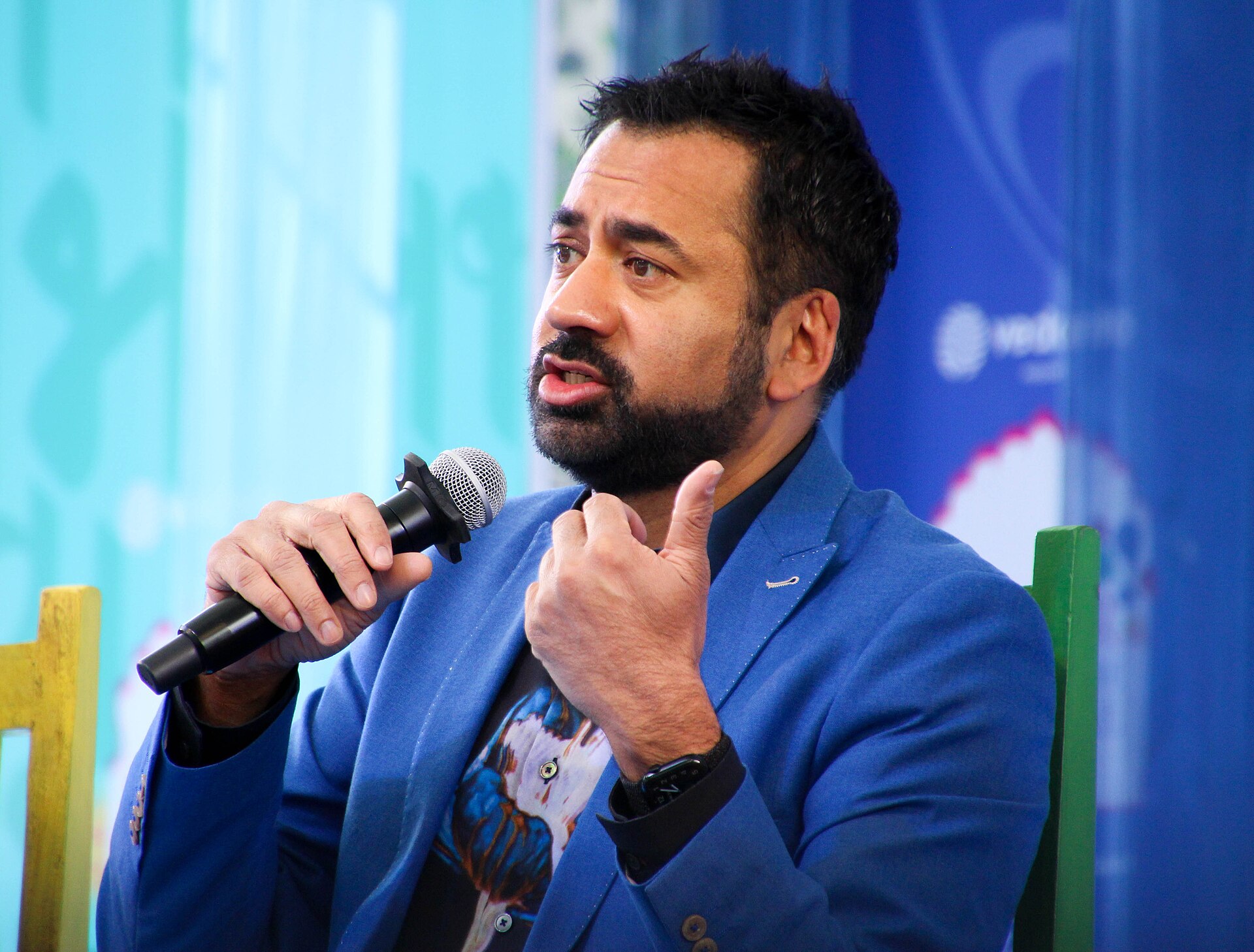 Kal Penn, actor, at the 2025 Jaipur Literature Festival in Jaipur, India.
