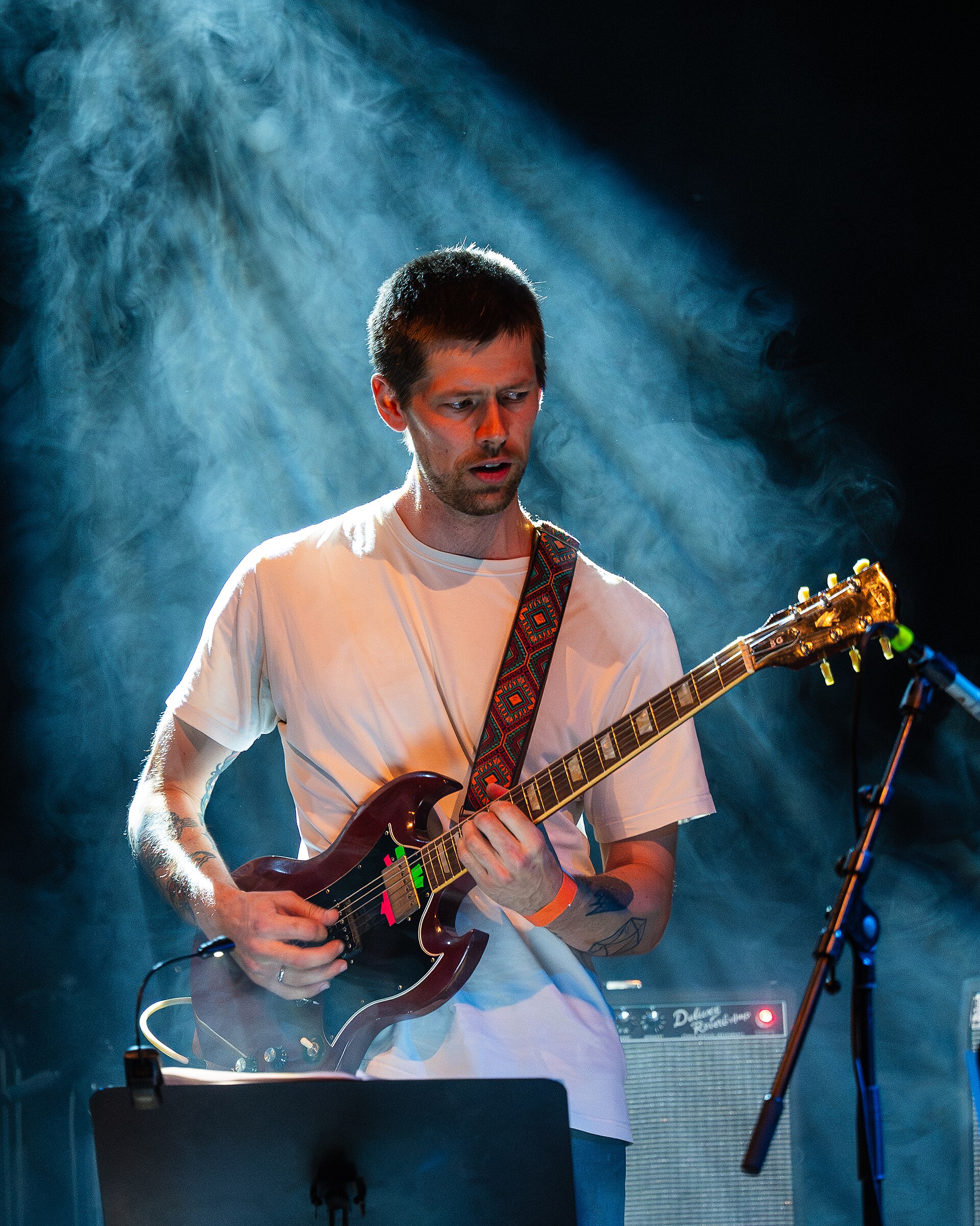 Karl Bjorå with AiR Ole Mofjell at the inaugural Kristiansand Jazzfestival, 2025