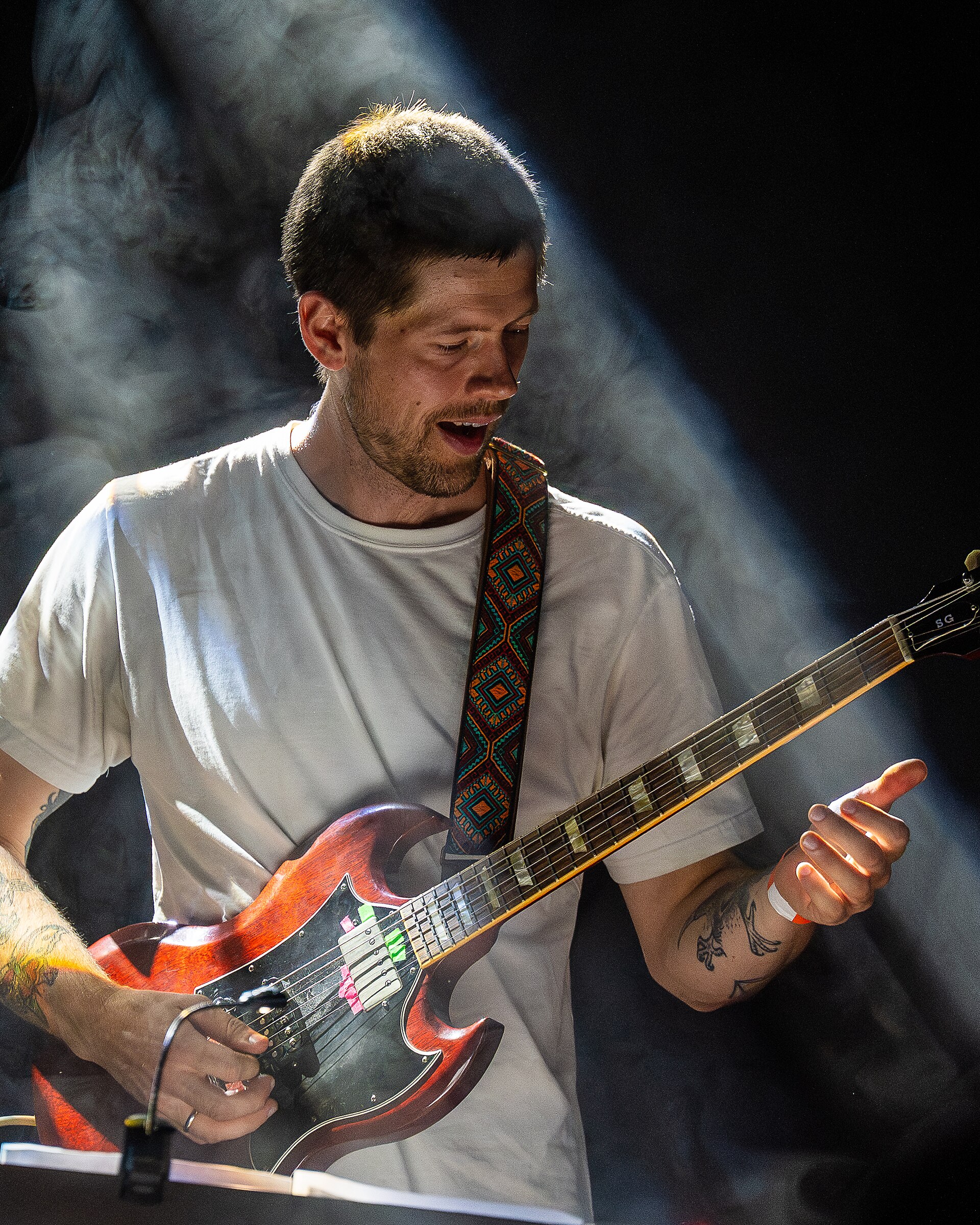 Karl Bjorå with AiR Ole Mofjell at the inaugural Kristiansand Jazzfestival, 2025