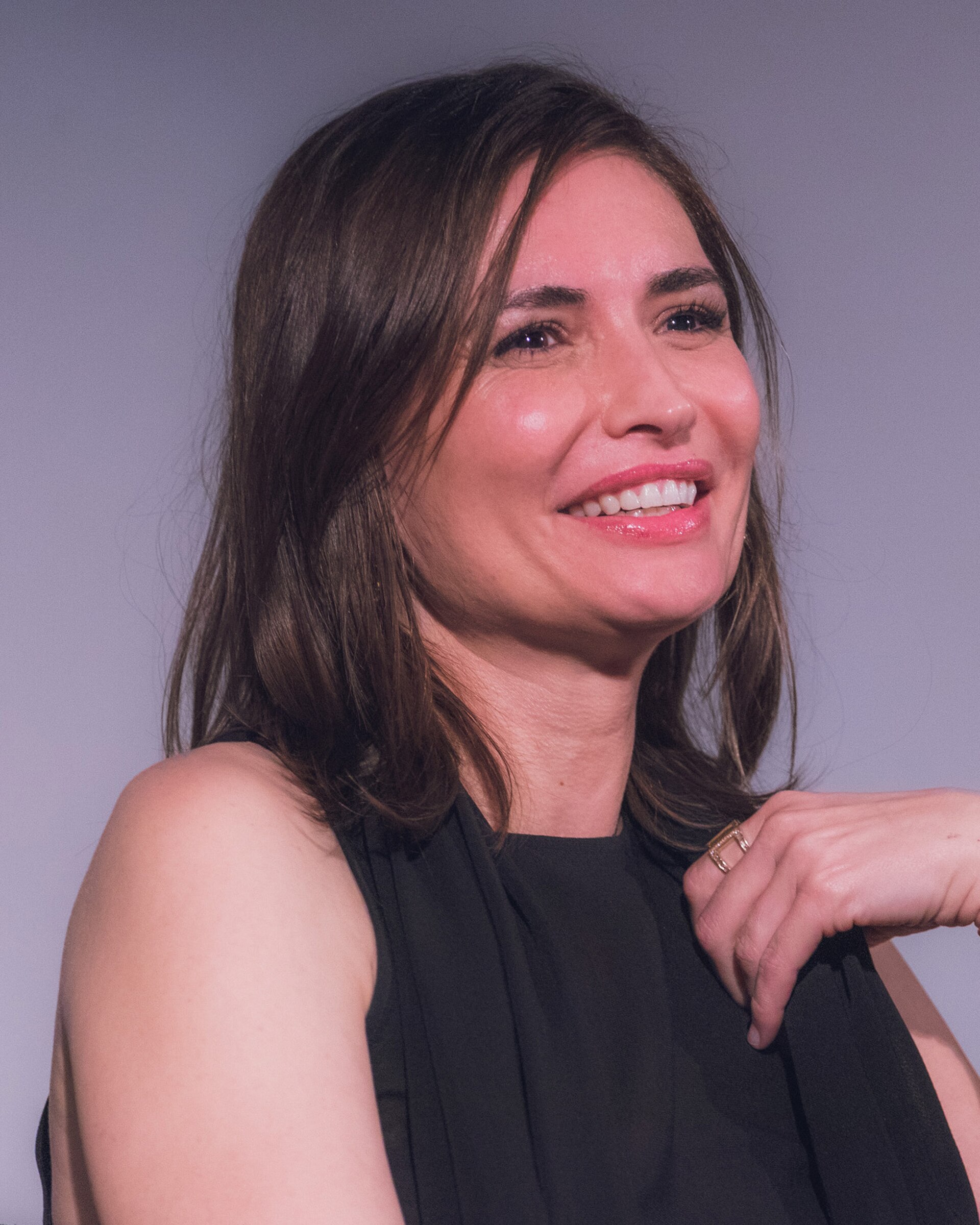 Karolina Wydra at a Pluribus Q&A in Santa Monica, California
