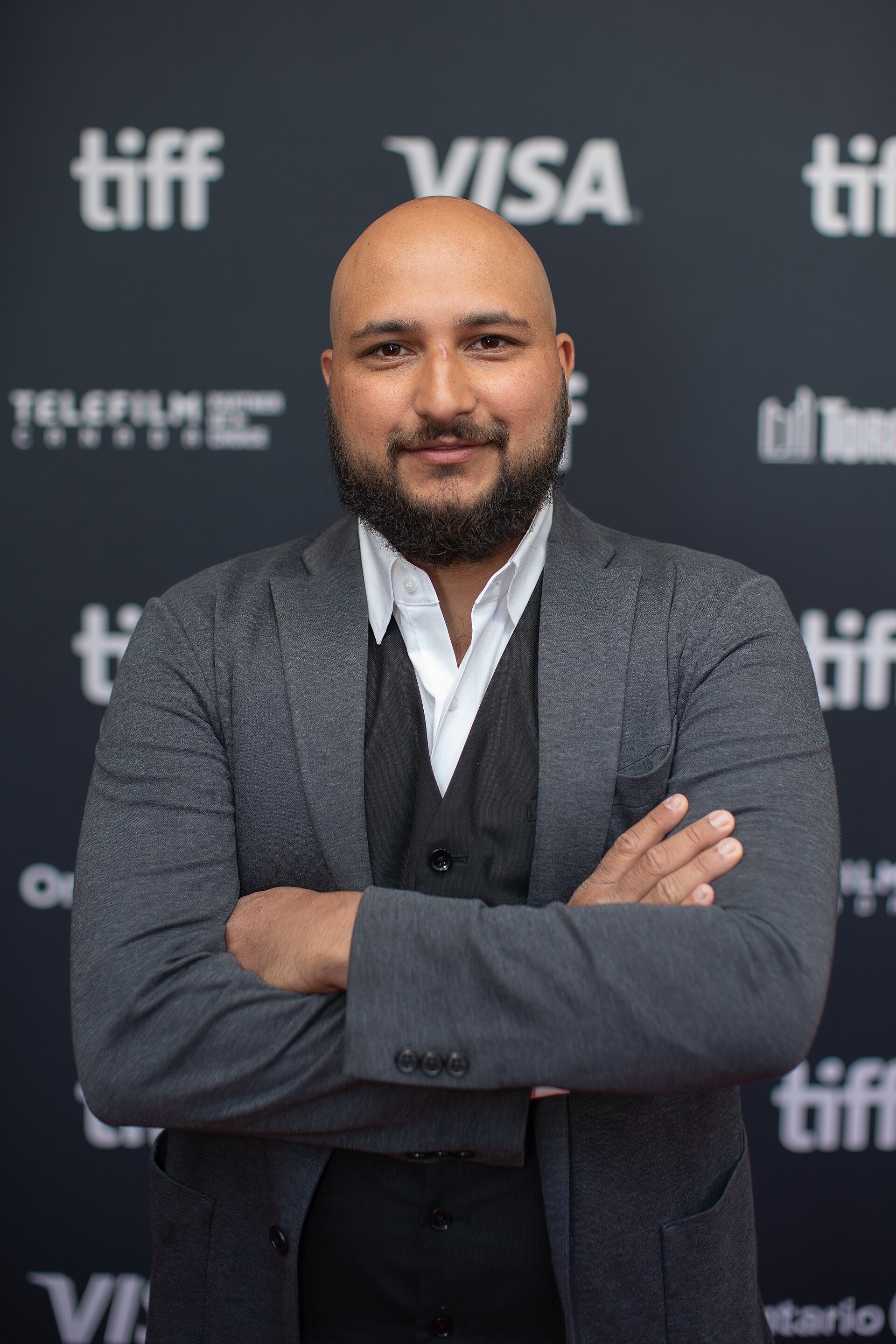 Karthipan Rajakumar, actor and stuntman in 'Little Jaffna', at the 2024 Toronto International Film Festival