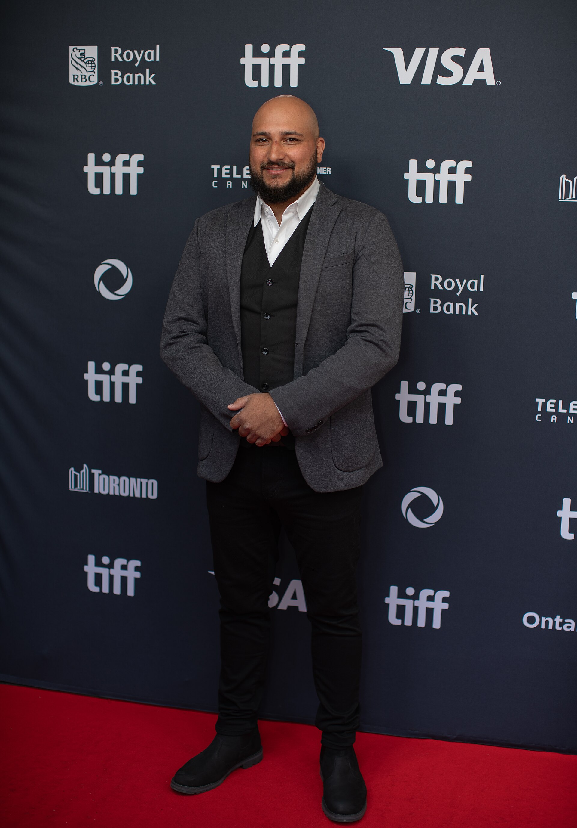 Karthipan Rajakumar, actor and stuntman in 'Little Jaffna', at the 2024 Toronto International Film Festival