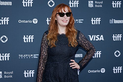 Kat Delby at the 2024 Toronto International Film Festival (TIFF) for the movie Takin' Care of Business.