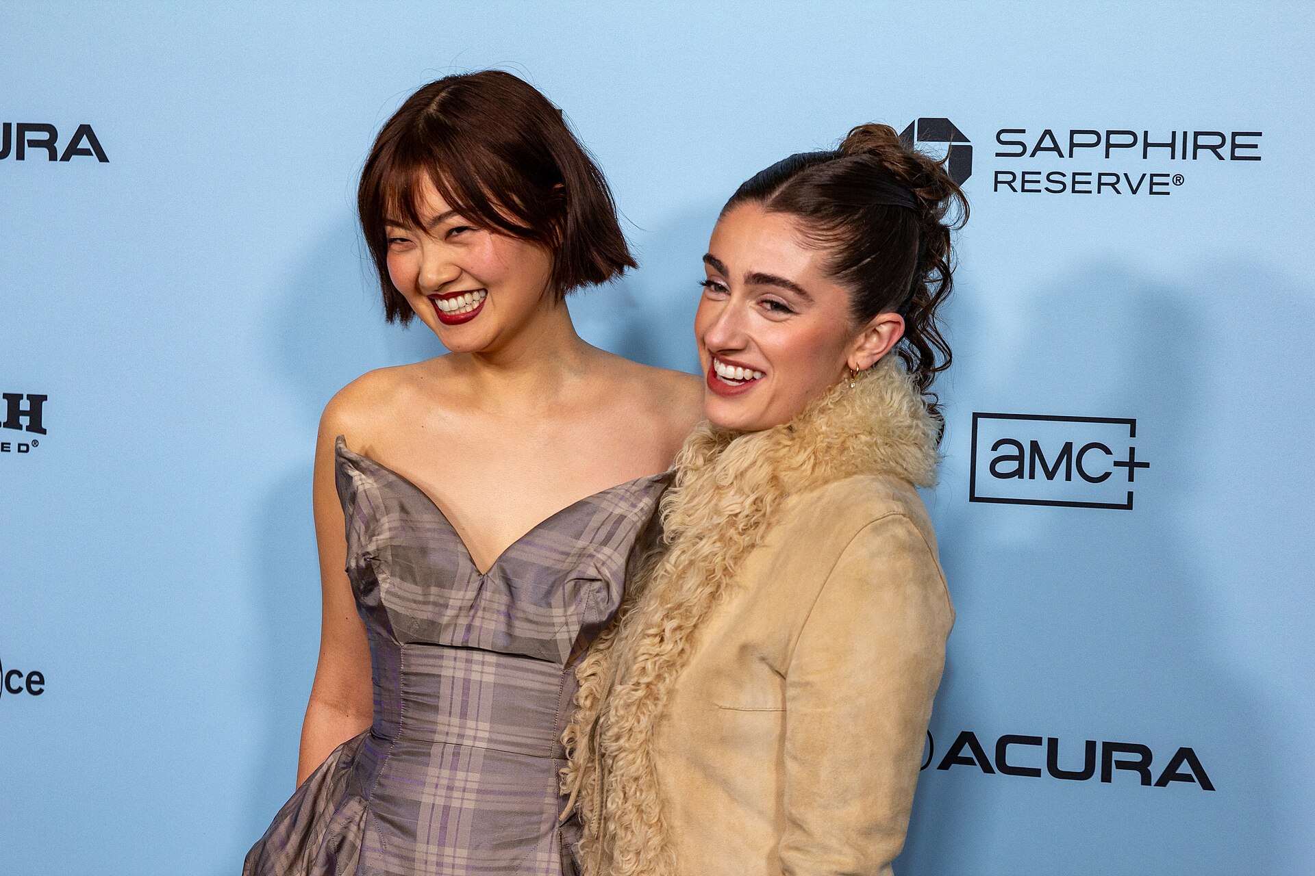 Katarina Zhu and Rachel Sennott at the 2025 Sundance Film Festival for the movie Bunnylovr.