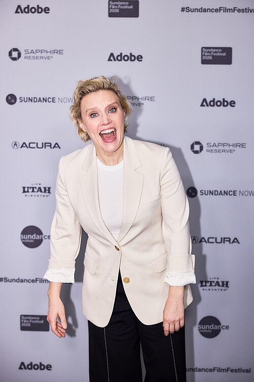 Kate McKinnon at the 2026 Sundance Film Festival for In the Blink of an Eye