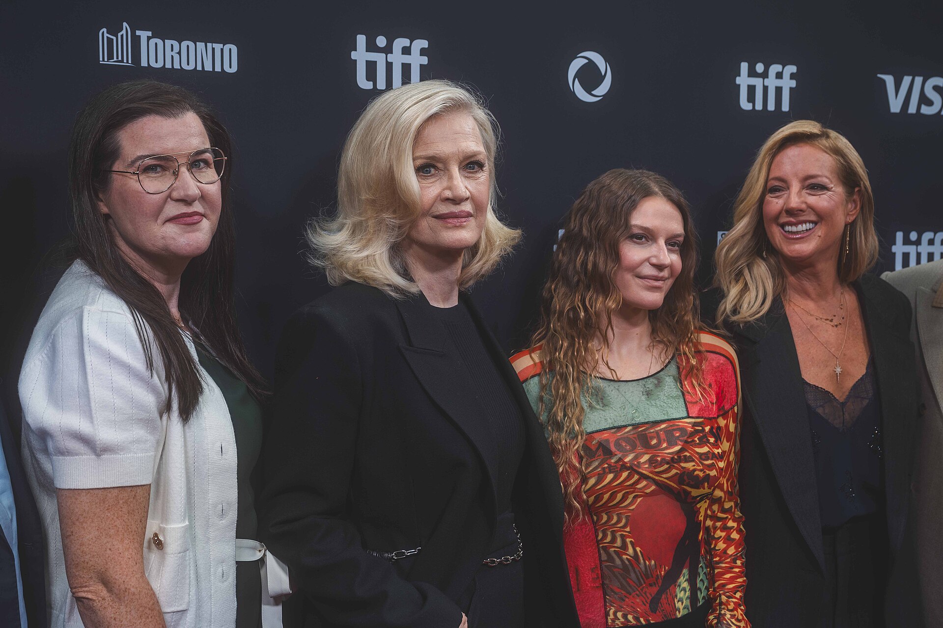 Kate O'Keefe, Diane Sawyer, Ally Pankiw, and Sarah McLachlan at the 2025 Toronto International Film Festival