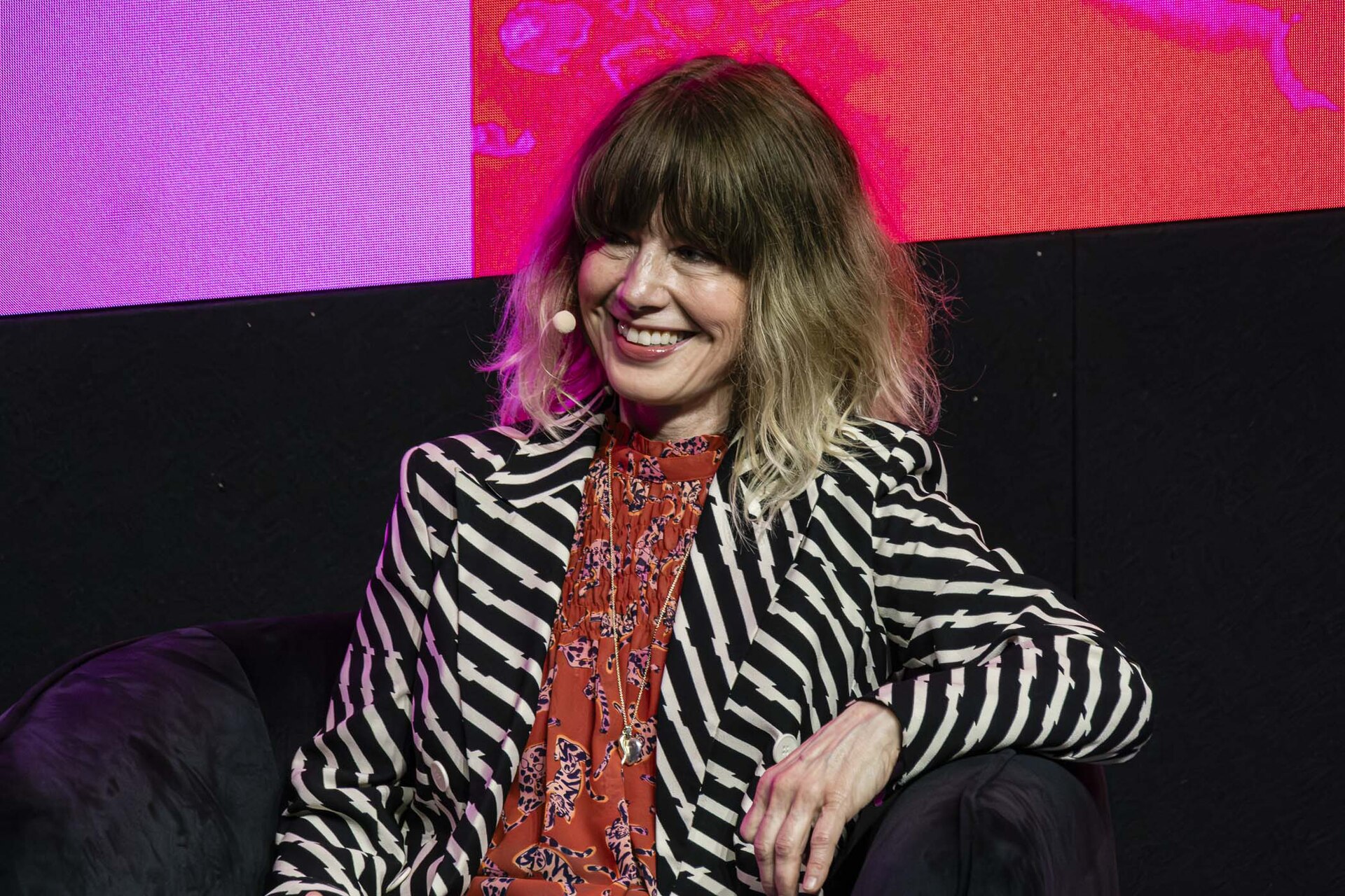 Katie Puckrik, US Broadcaster, writer & performer, at the SXSW London festival hosted in London, England during June 2025.