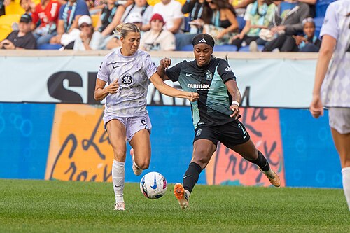 Kayla Fischer Jaedyn Shaw during Gotham FC vs Racing Louisville on Oct 19, 2025