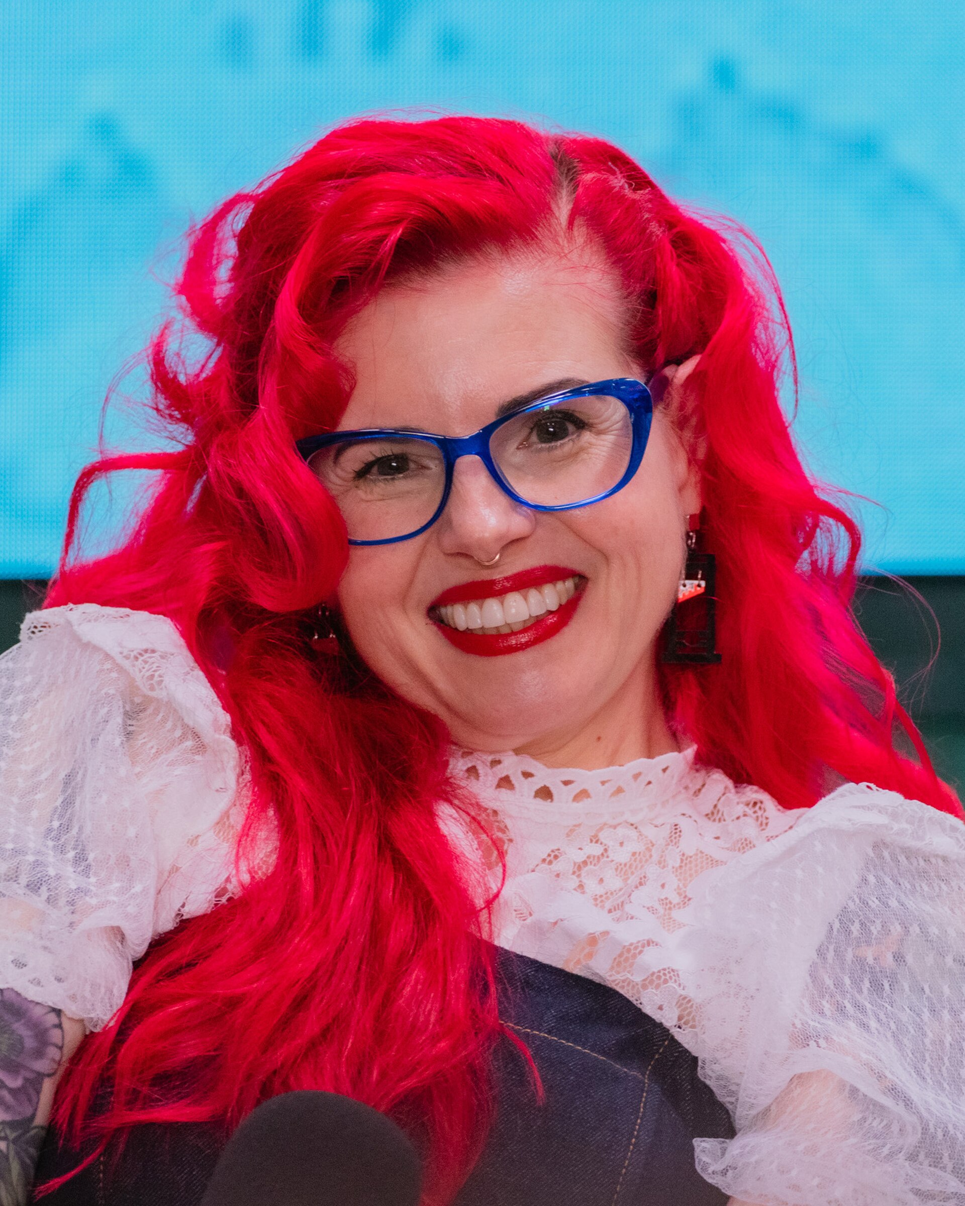 Kelly Sue DeConnick an at event in Glassell Park, Los Angeles, California