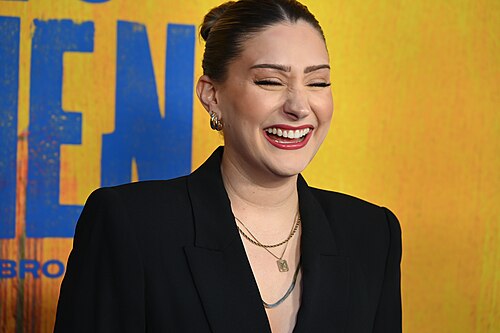 Cast member Kelsee Kimmel at the first anniversary celebration for "Hell's Kitchen" on Broadway, April 2025