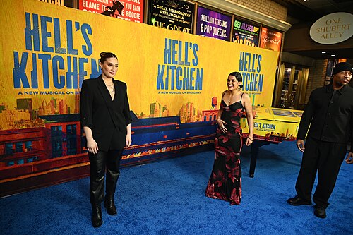 Cast member Kelsee Kimmel at the first anniversary celebration for "Hell's Kitchen" on Broadway, April 2025