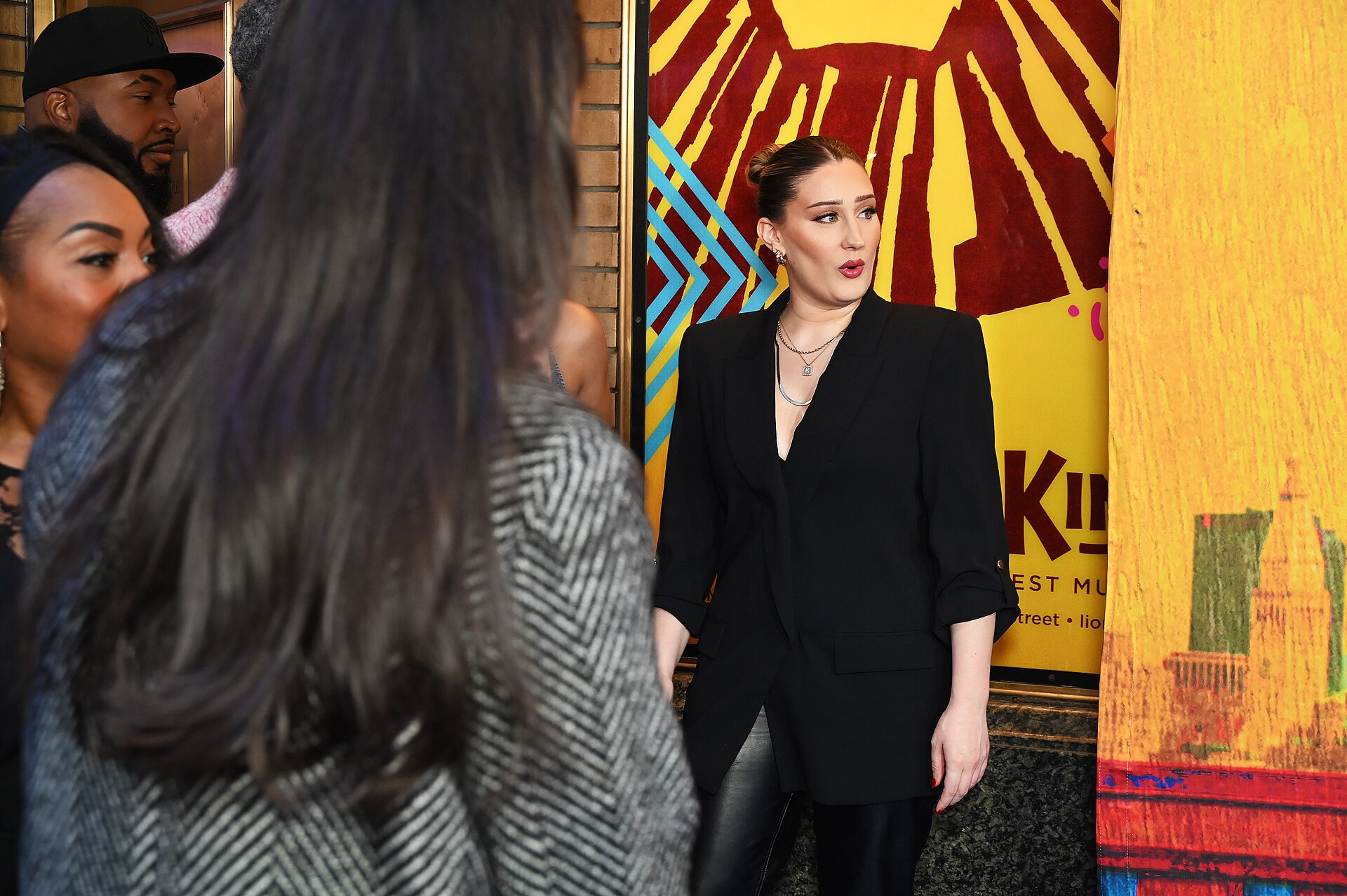 Cast member Kelsee Kimmel at the first anniversary celebration for "Hell's Kitchen" on Broadway, April 2025