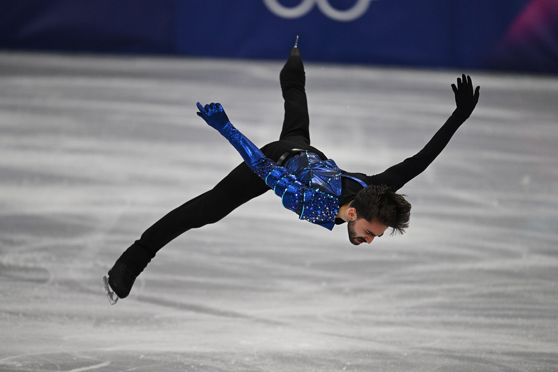 MILAN, ITALY - 10 FEBRUARY 2026: Kevin Aymoz of France competes during the Figure Skating Men Single Skating Short Program at the Olympic Winter Games Milano Cortina 2026 Milano Ice Skating Arena on February 10, 2026 in Milan, Italy
