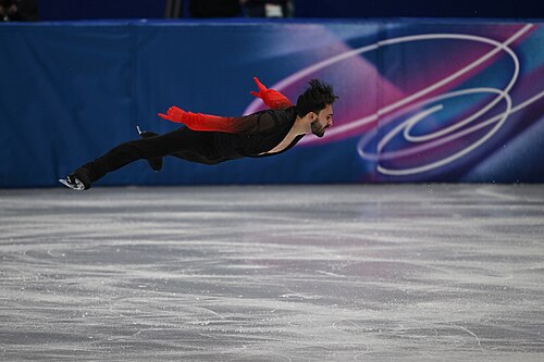 MILAN, ITALY - 13 FEBRUARY 2026: Kevin AYMOZ of France competes during the Figure Skating Men Single Skating Free Skating at the Olympic Winter Games Milano Cortina 2026 Milano Ice Skating Arena on February 13, 2026 in Milan, Italy