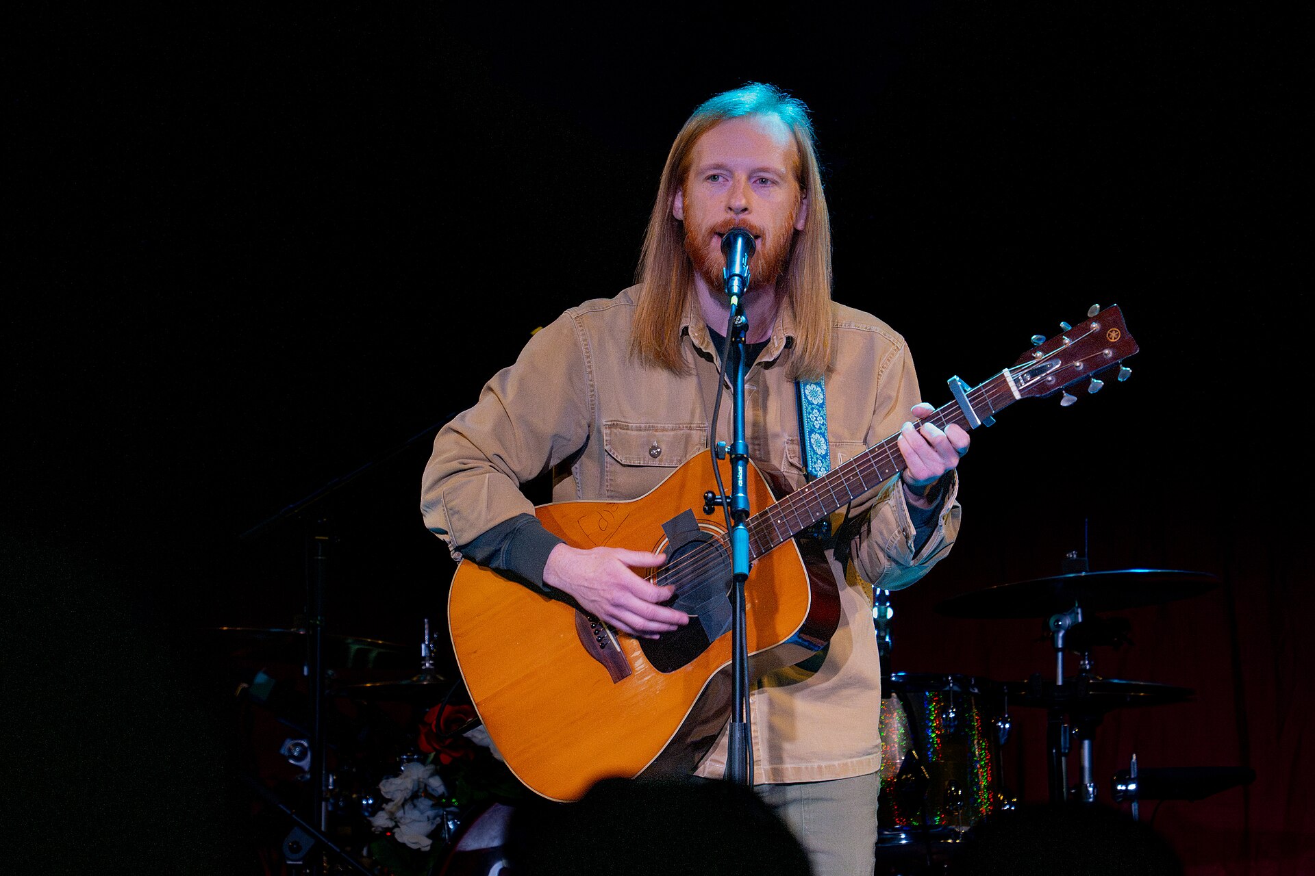 Kevin Devine performing in New York City in 2025