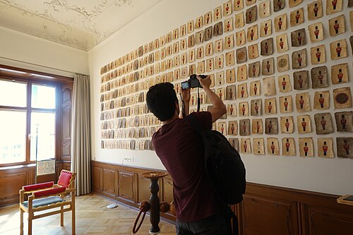 Kevin Payravi WikiPortraits at Basel Social Club during Art Basel 2025