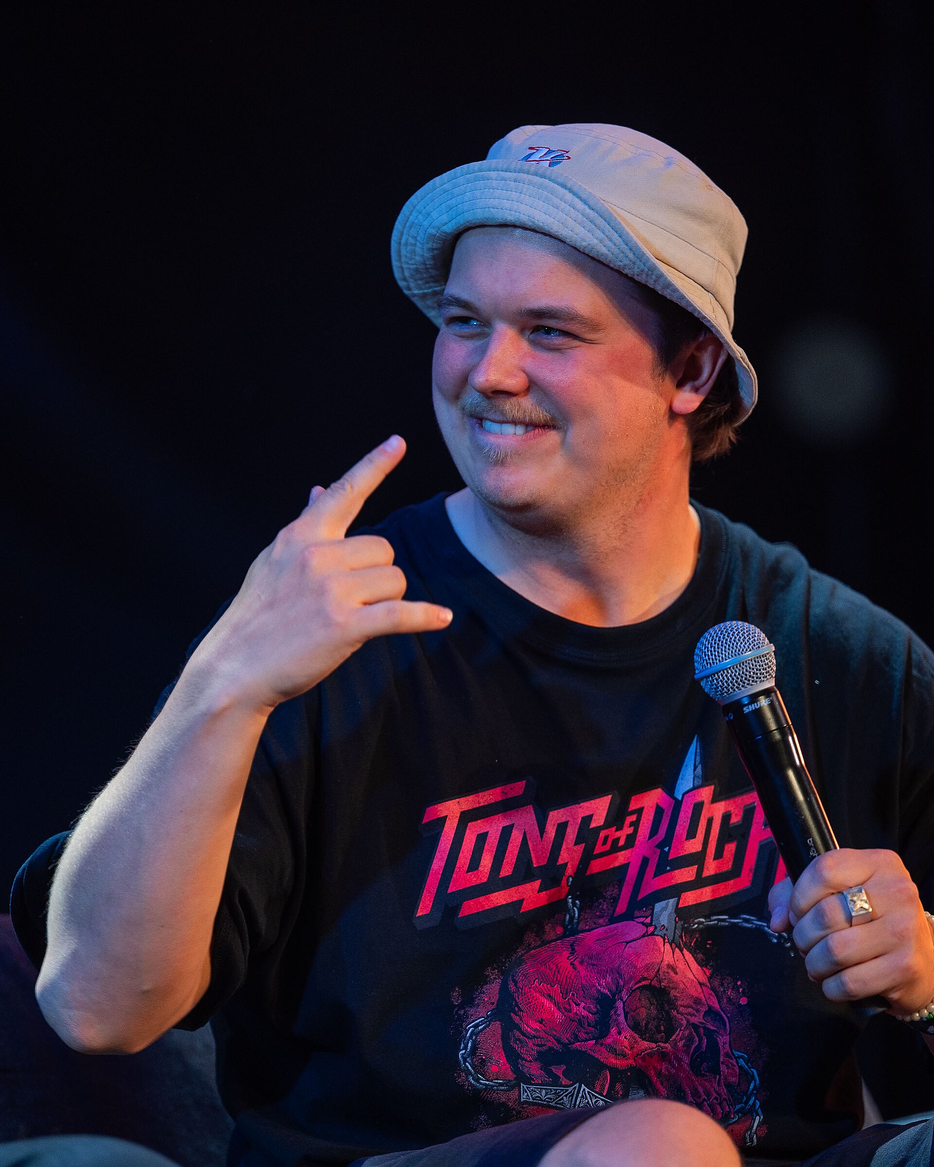 Chris Pontius and Kjartan Lauritzen interviewed by Tarjei Strøm at Tons of Rock, Oslo, Norway, 2025