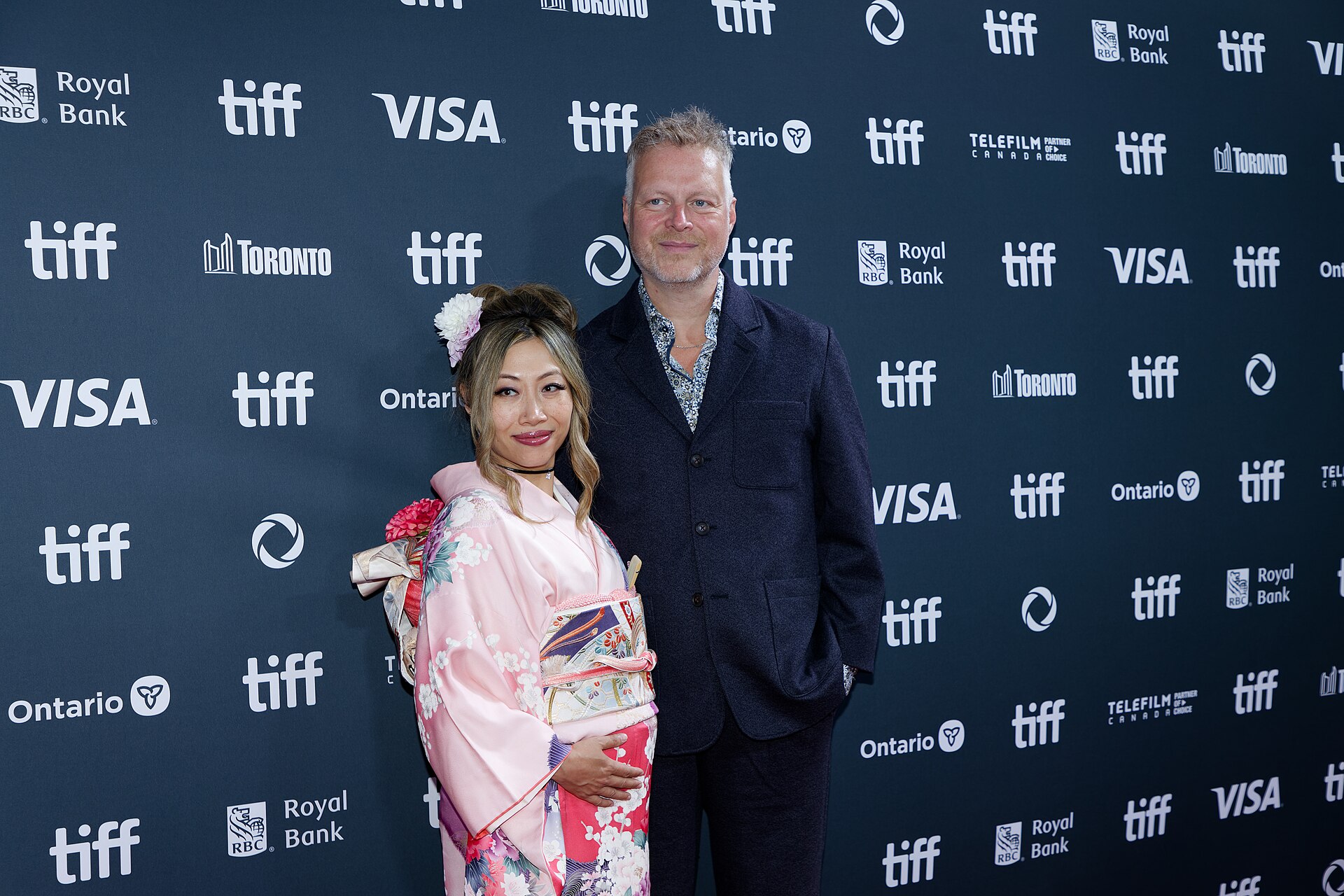 KoKo Bachman and Tal Bachman at the 2024 Toronto International Film Festival (TIFF) for the movie Takin' Care of Business.
