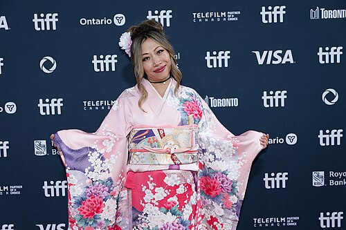 KoKo Bachman at the 2024 Toronto International Film Festival (TIFF) for the movie Takin' Care of Business.