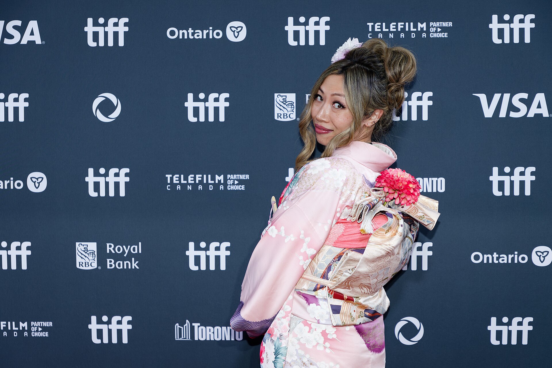 KoKo Bachman at the 2024 Toronto International Film Festival (TIFF) for the movie Takin' Care of Business.