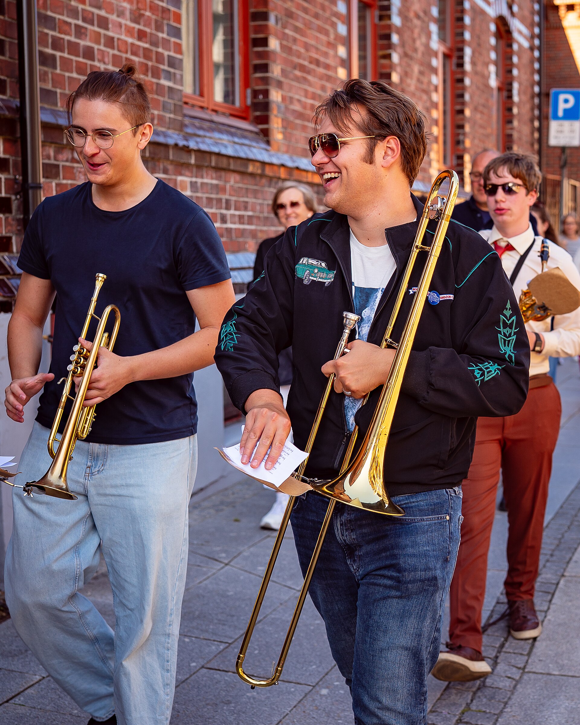 Kristiansand Jazzfestival inaugural edition 2025, street parade through Markens gate