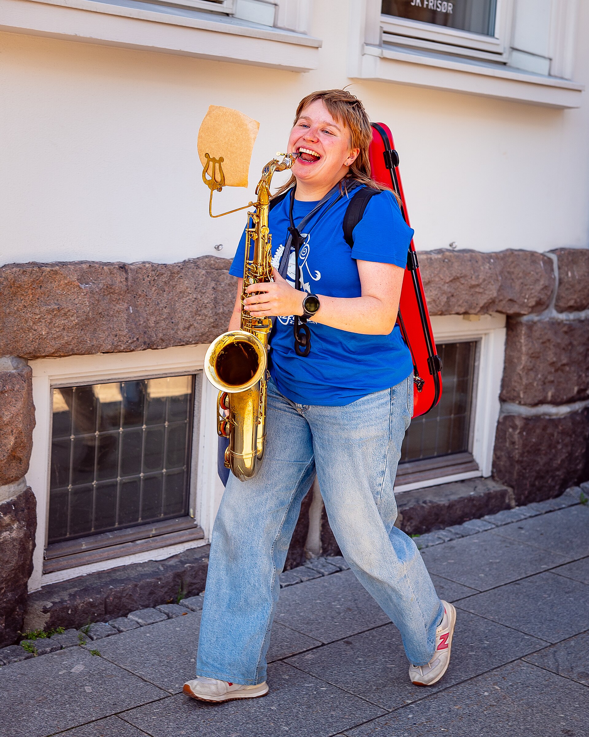 Kristiansand Jazzfestival inaugural edition 2025, street parade through Markens gate