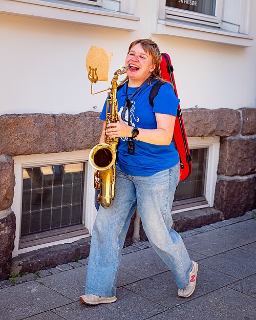 Kristiansand Jazzfestival inaugural edition 2025, street parade through Markens gate
