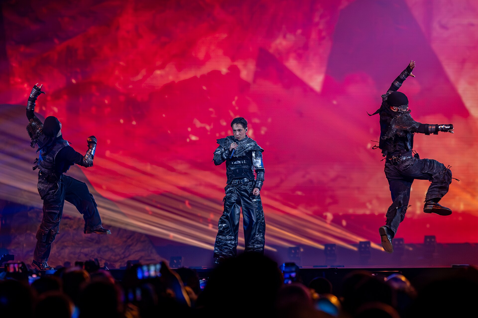 Kyle Alessandro, representing Norway, performing at Eurovision 2025 in Basel, Switzerland.