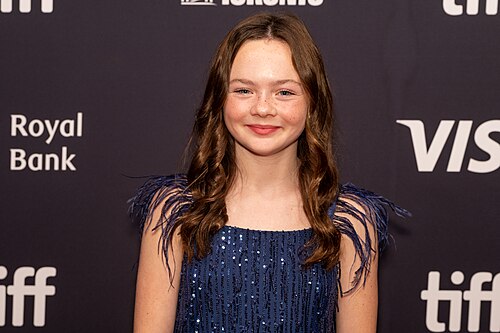 Kynzie Colmery, actor, at the 2025 Toronto International Film Festival (TIFF) for the movie Fuck My Son!.