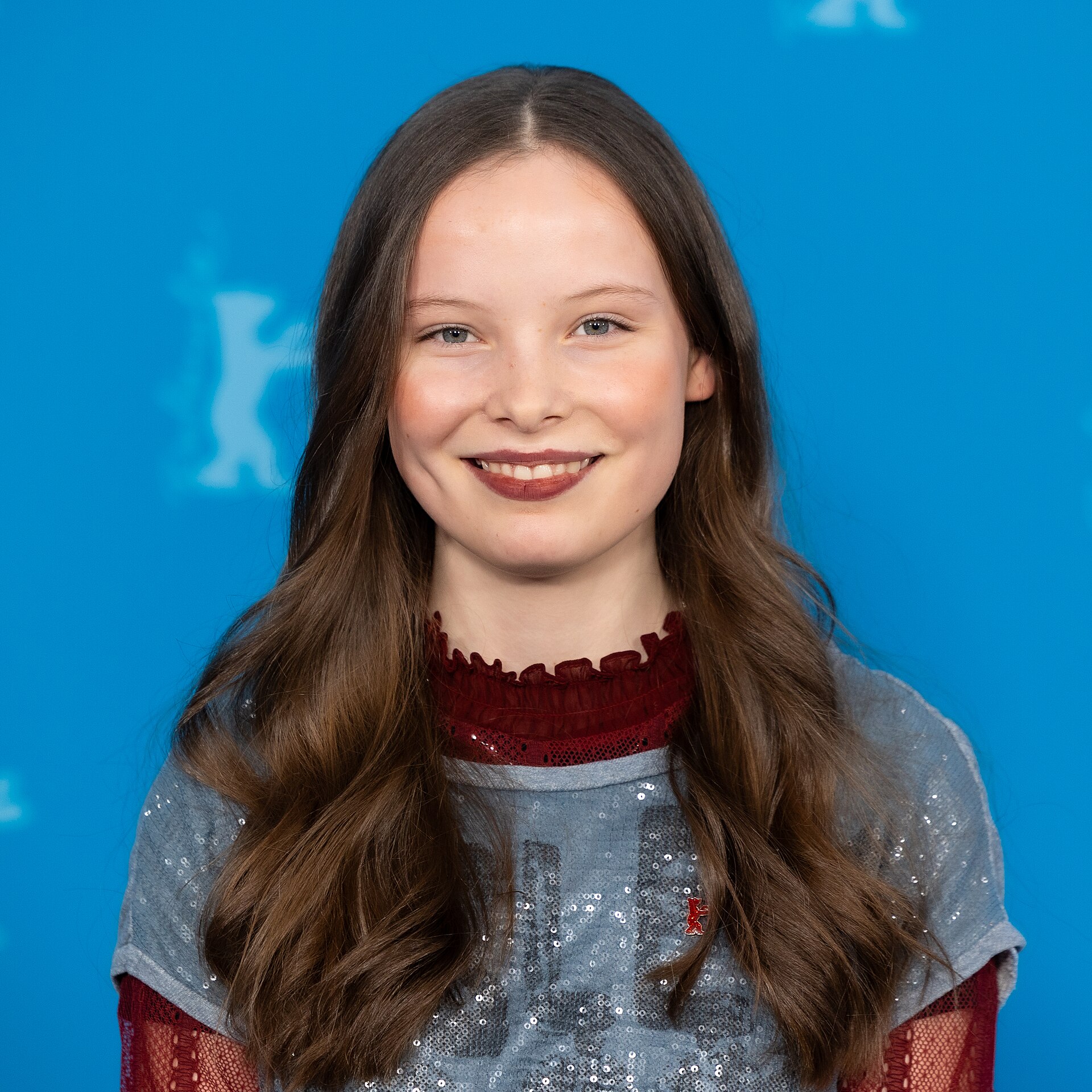 Laeni Geiseler at a photo call at the 2025 Berlin International Film Festival