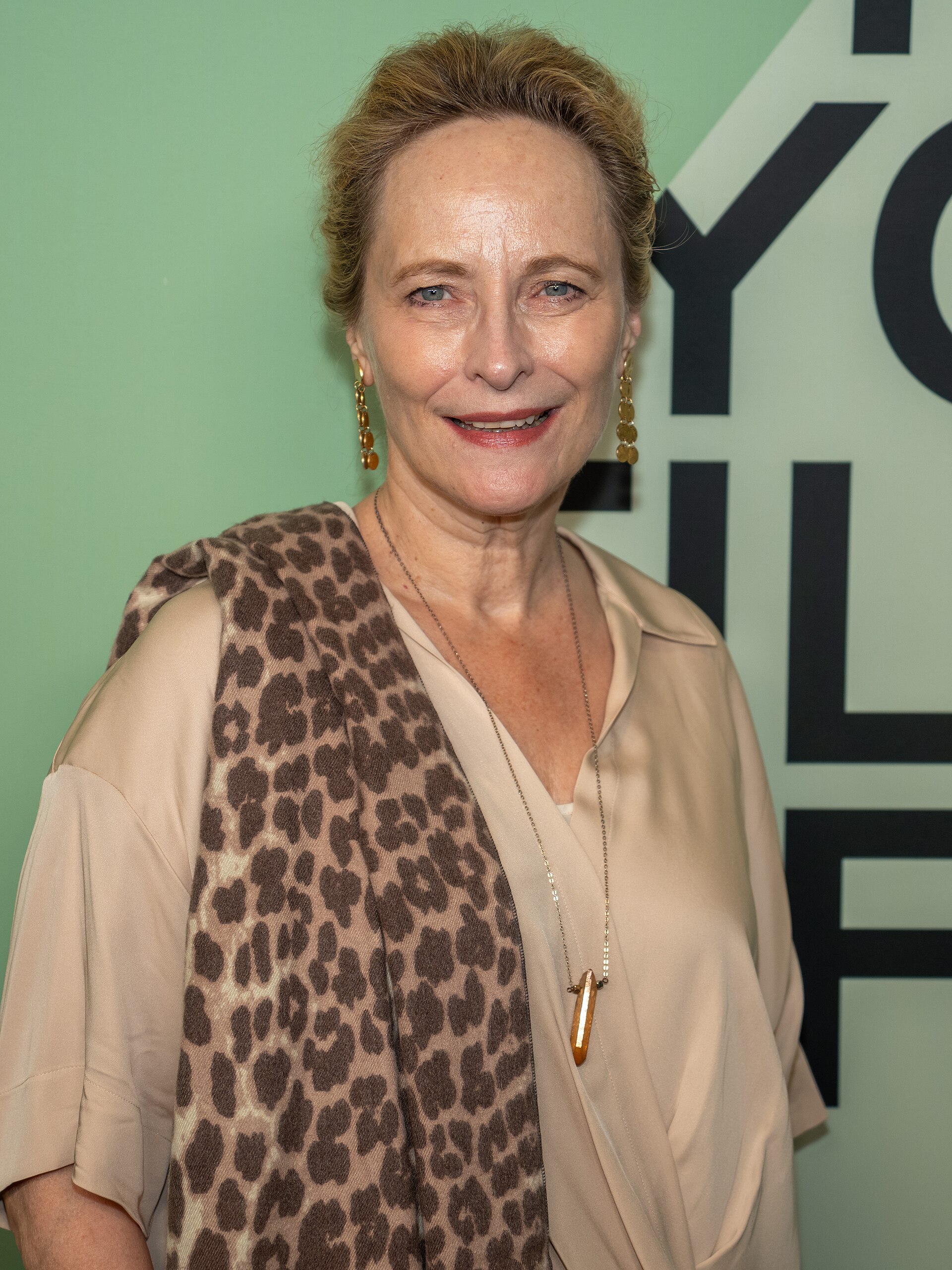 Laila Robins, actress, at the 63rd annual New York Film Festival at Lincoln Center in 2025 for the film Blue Moon