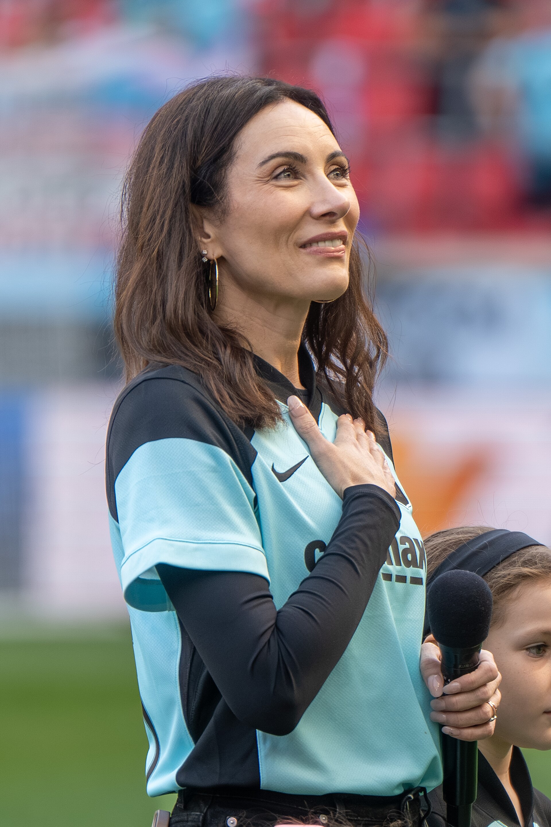 Laura Benanti during Gotham FC vs Racing Louisville on Oct 19, 2025