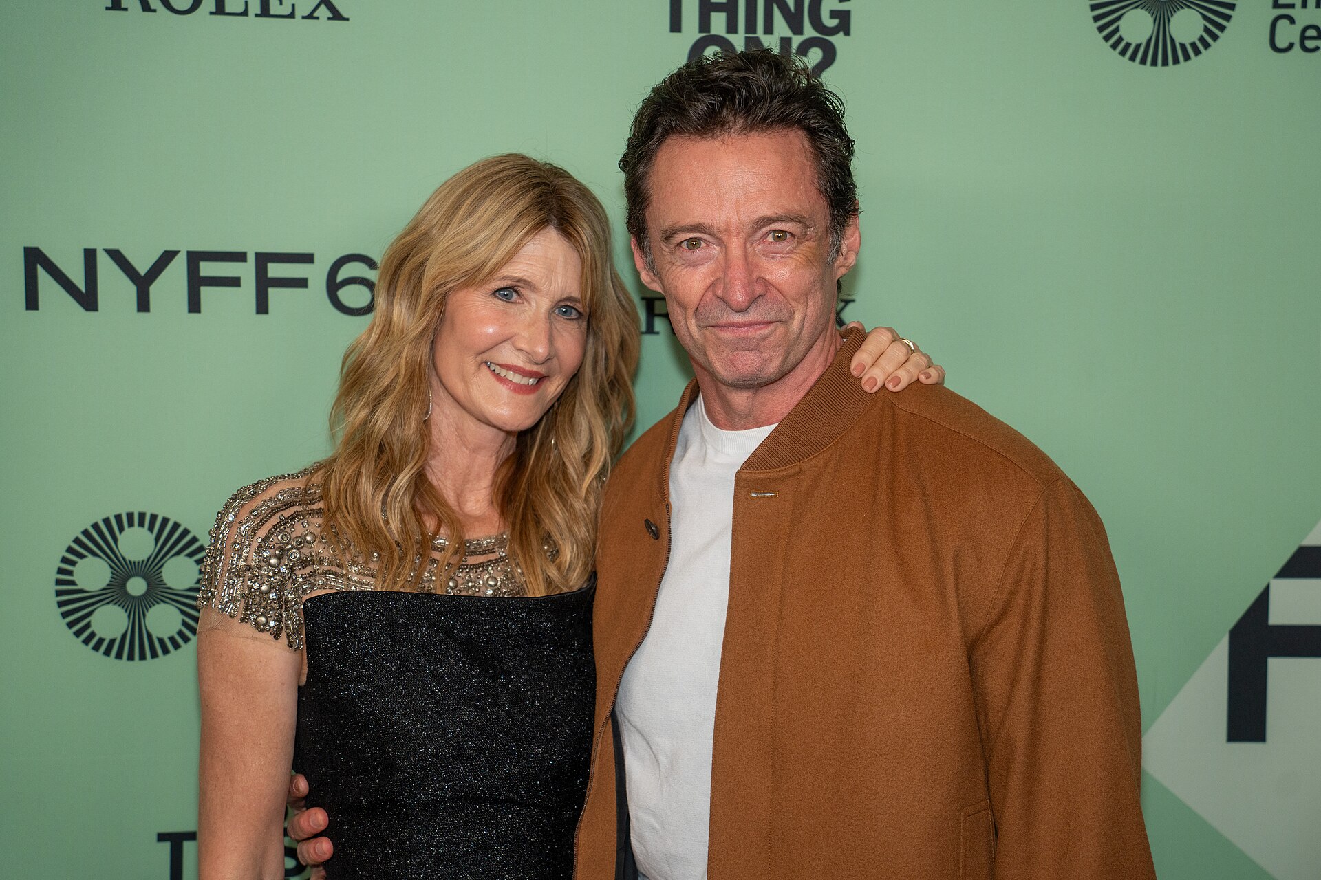 Laura Dern Hugh Jackman at the 63rd annual New York Film Festival at Lincoln Center in 2025 for the film Is This Thing On?