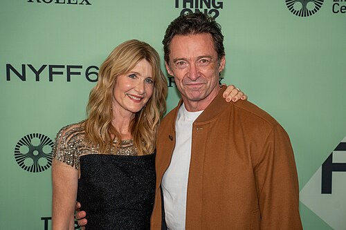 Laura Dern Hugh Jackman at the 63rd annual New York Film Festival at Lincoln Center in 2025 for the film Is This Thing On?