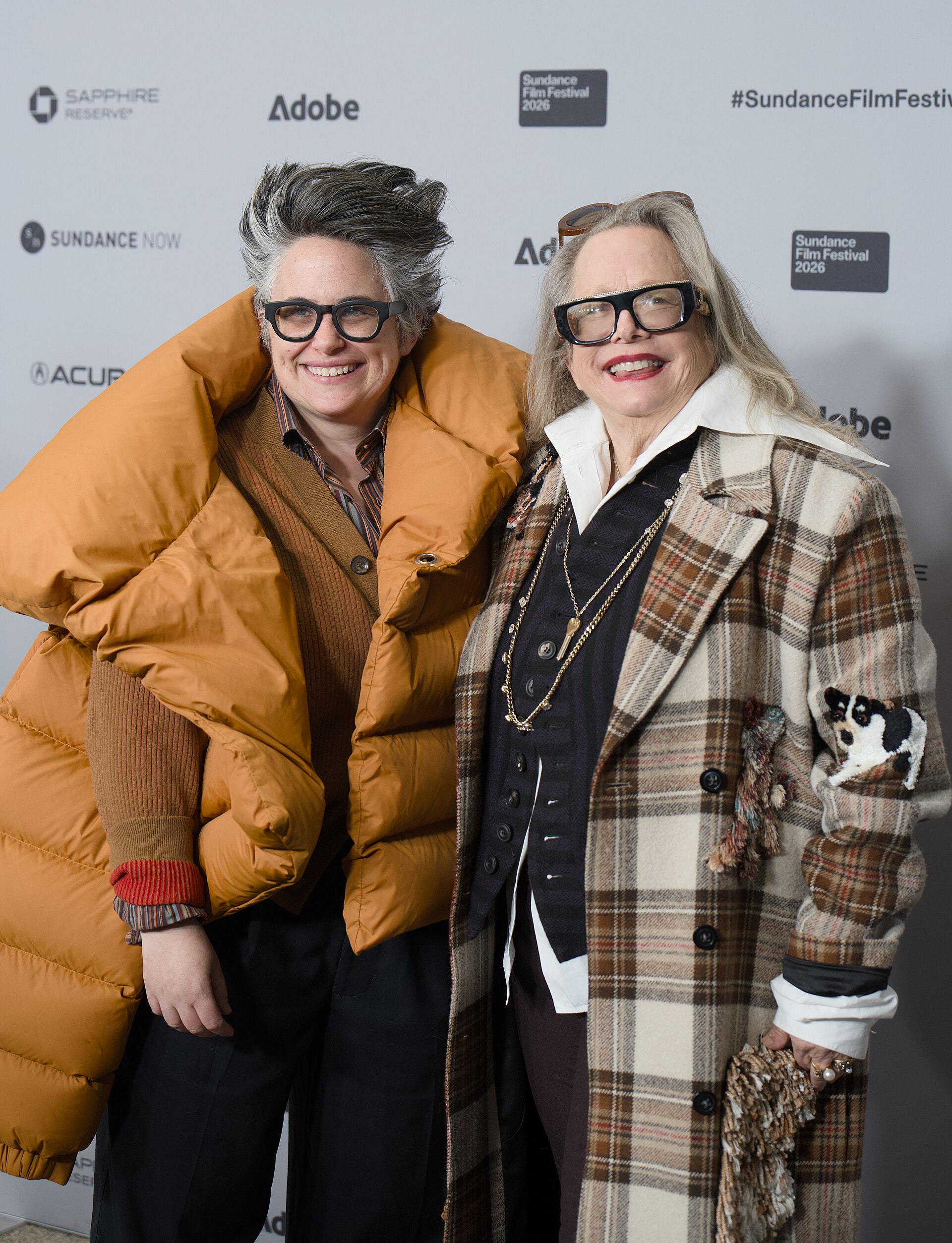 Laura Karpman and Nora Kroll-Rosenbaum at the 2026 2026 Sundance Film Festival for the movie Give Me The Ball!.