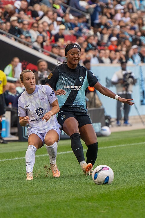 Lauren Milliet Jaedyn Shaw during Gotham FC vs Racing Louisville on Oct 19, 2025