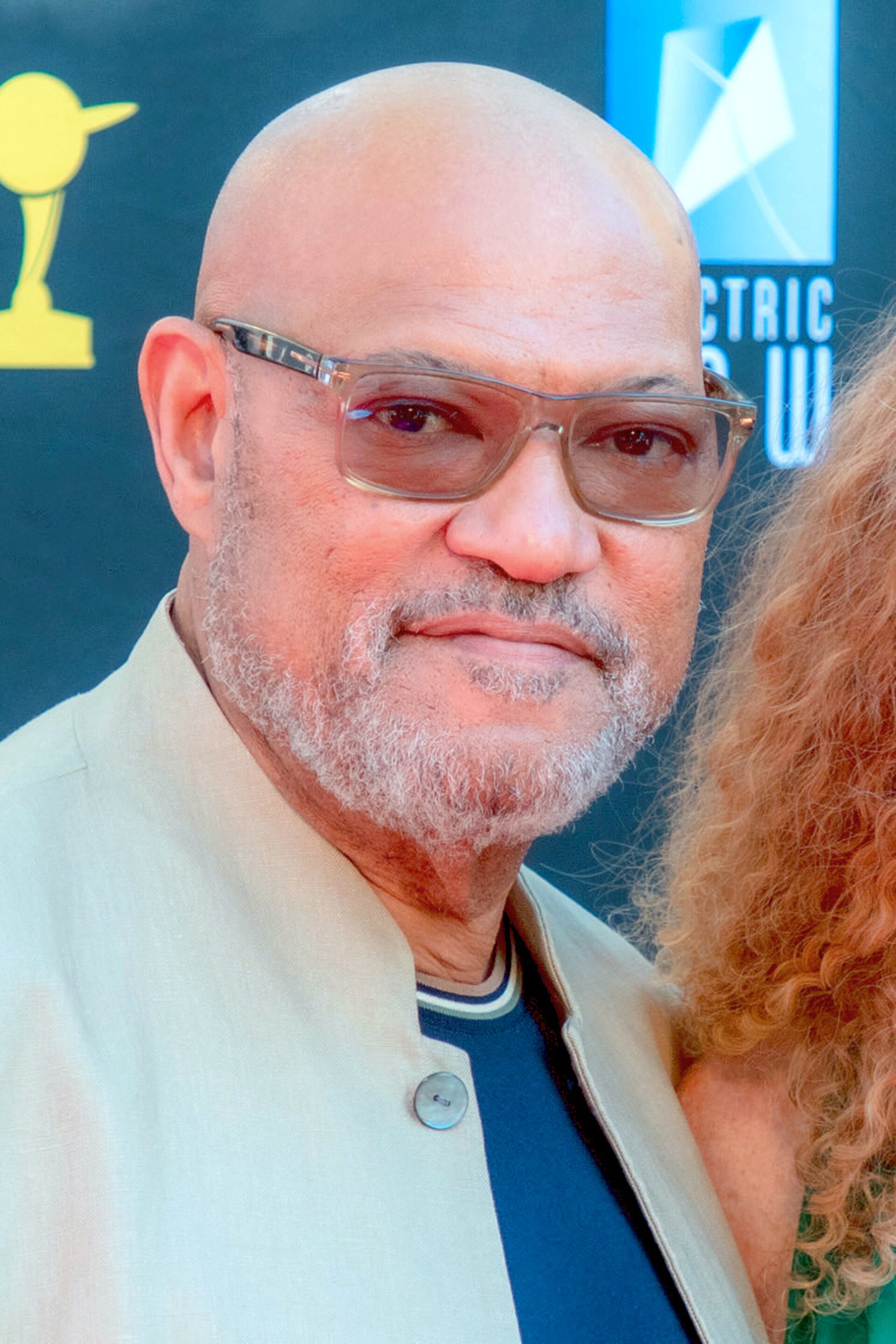 Laurence Fishburne & Bronwyn Anne Moylan at the 53rd Saturn Awards