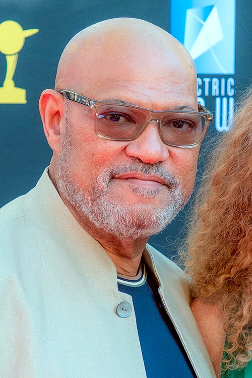 Laurence Fishburne & Bronwyn Anne Moylan at the 53rd Saturn Awards