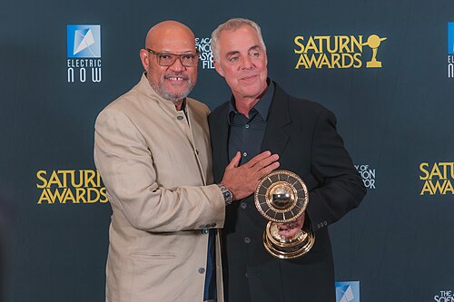Laurence Fishburne & Titus Welliver at the 53rd Saturn Awards